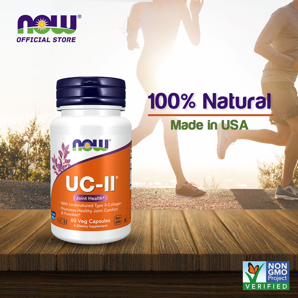 NOW Supplements, UC-II Type II Collagen with Undenatured Type II Collagen, 60 Veg Capsules - Bloom Concept