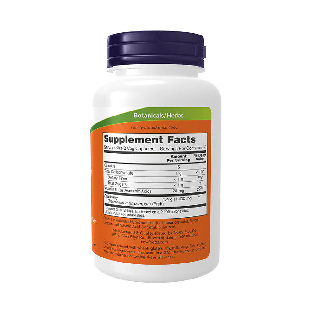 NOW Supplements, Cranberry Caps with Added Vitamin C, Healthy Urinary Tract*, 100 Veg Capsules Vitamins & Supplements NOW Foods USA