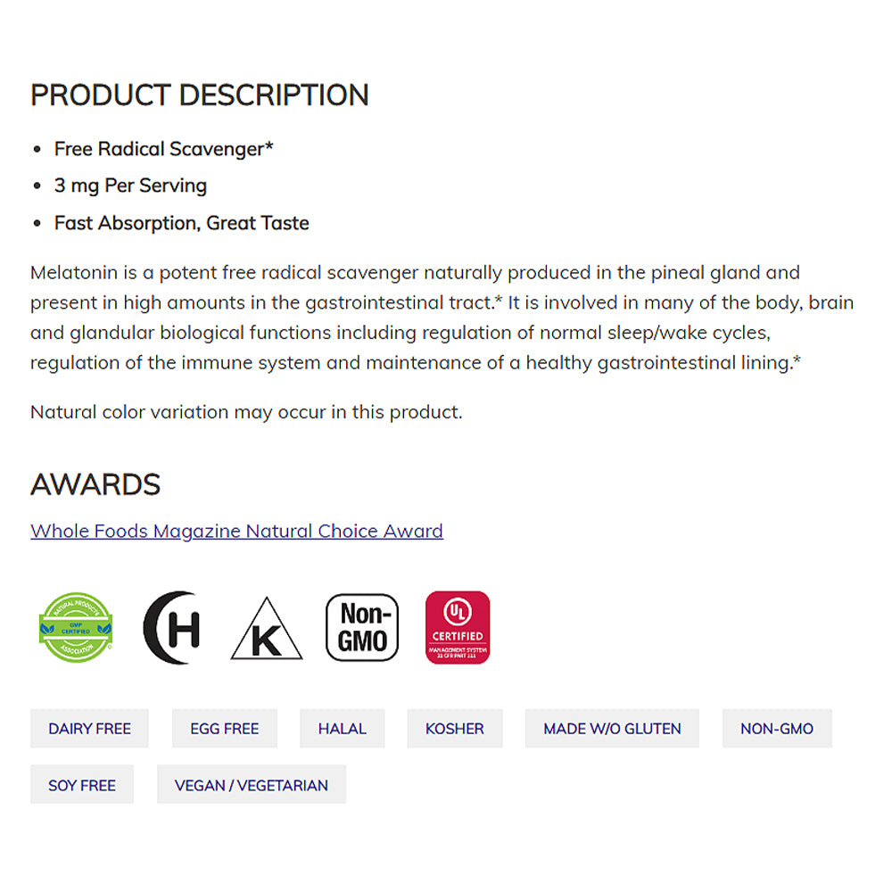NOW Supplements, Liquid Melatonin, 3 mg Per Serving, Fast Absorption and Great Taste, 2-Ounces(59 ml) - Bloom Concept