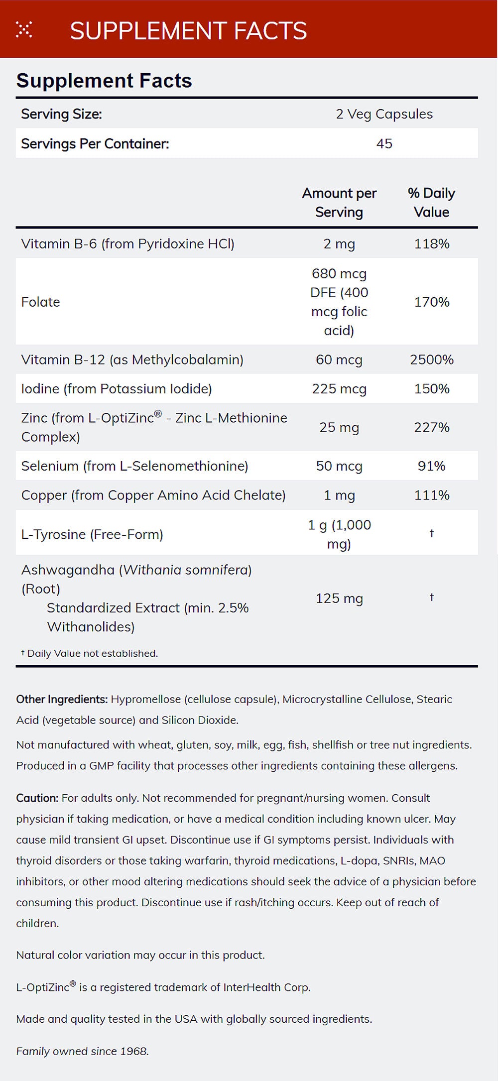 NOW Supplements, Thyroid Energy™, Iodine and Tyrosine plus Selenium, Zinc and Copper, 90 Veg Capsules - Bloom Concept