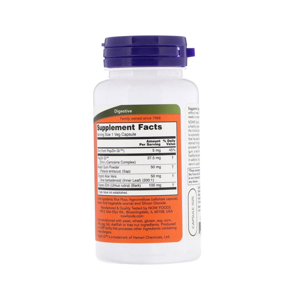 NOW Supplements, Gastro Comfort, plus Mastic Gum, Aloe Vera and Slippery Elm, 60 Veg Capsules - Bloom Concept