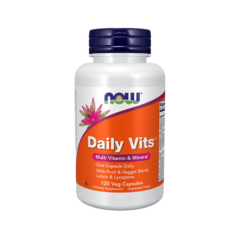 NOW Supplements, Daily Vits™ with Fruit & Veggie Blend, Lutein and Lycopene, 120 Veg Capsules Vitamins & Supplements NOW Foods USA