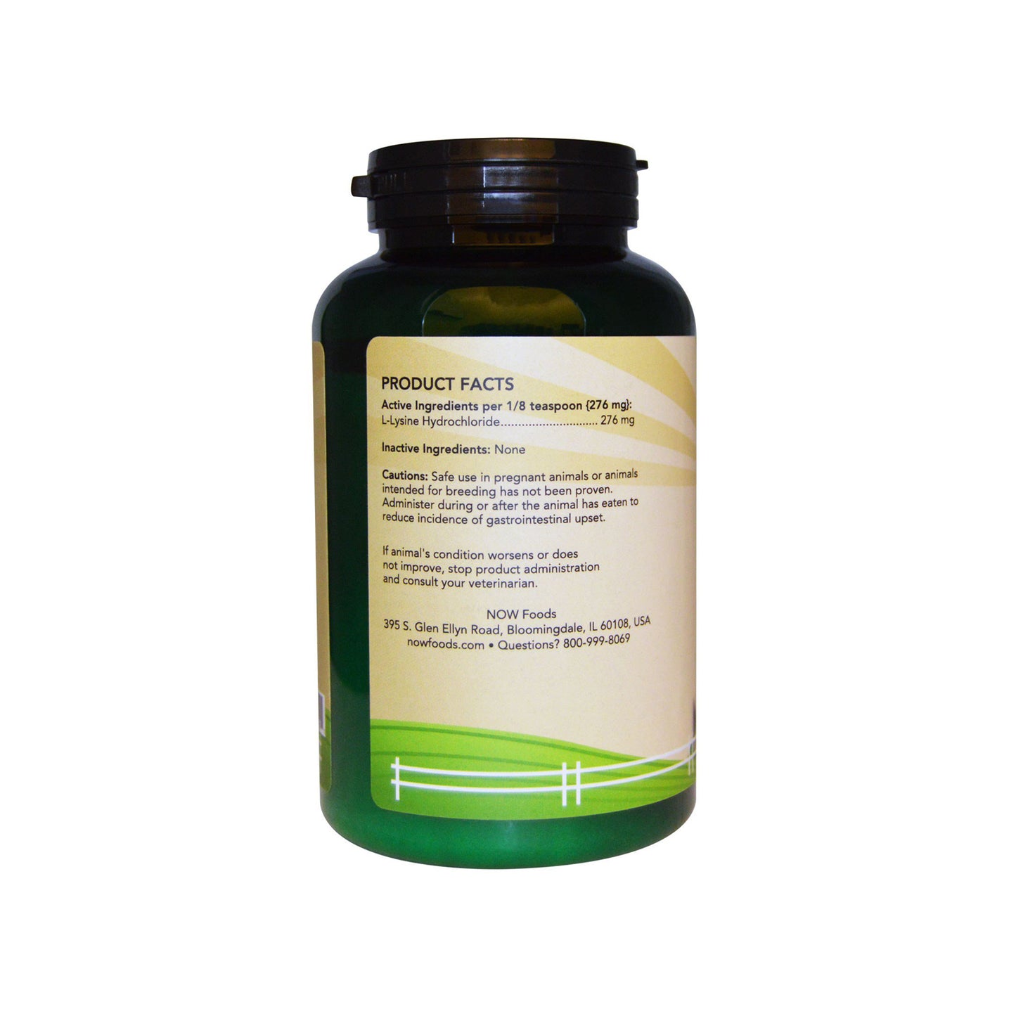 NOW Pet Health, L-Lysine Supplement, Powder, Formulated for Cats, NASC Certified, 8-Ounce (222.6 Grams) - Bloom Concept