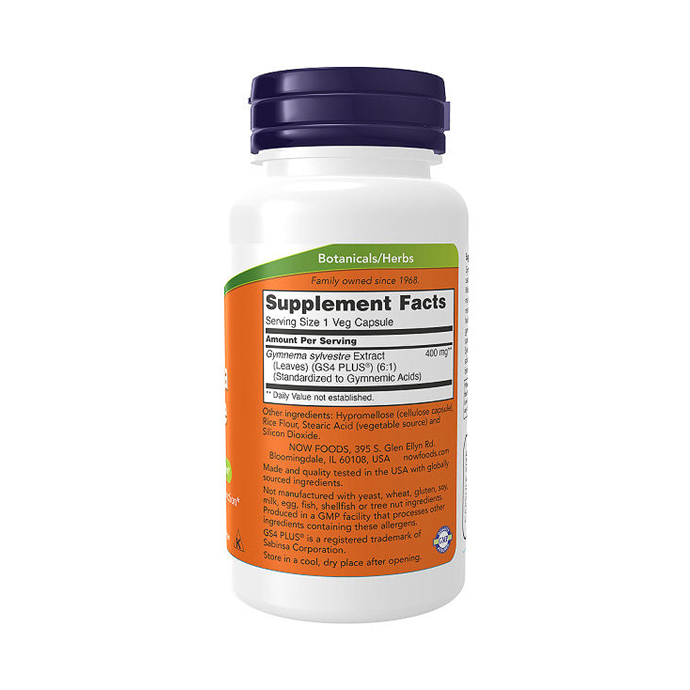 NOW Supplements, Gymnema Sylvestre 400 mg, Supports Glucose Metabolism*, 90 Veg Capsules - Bloom Concept
