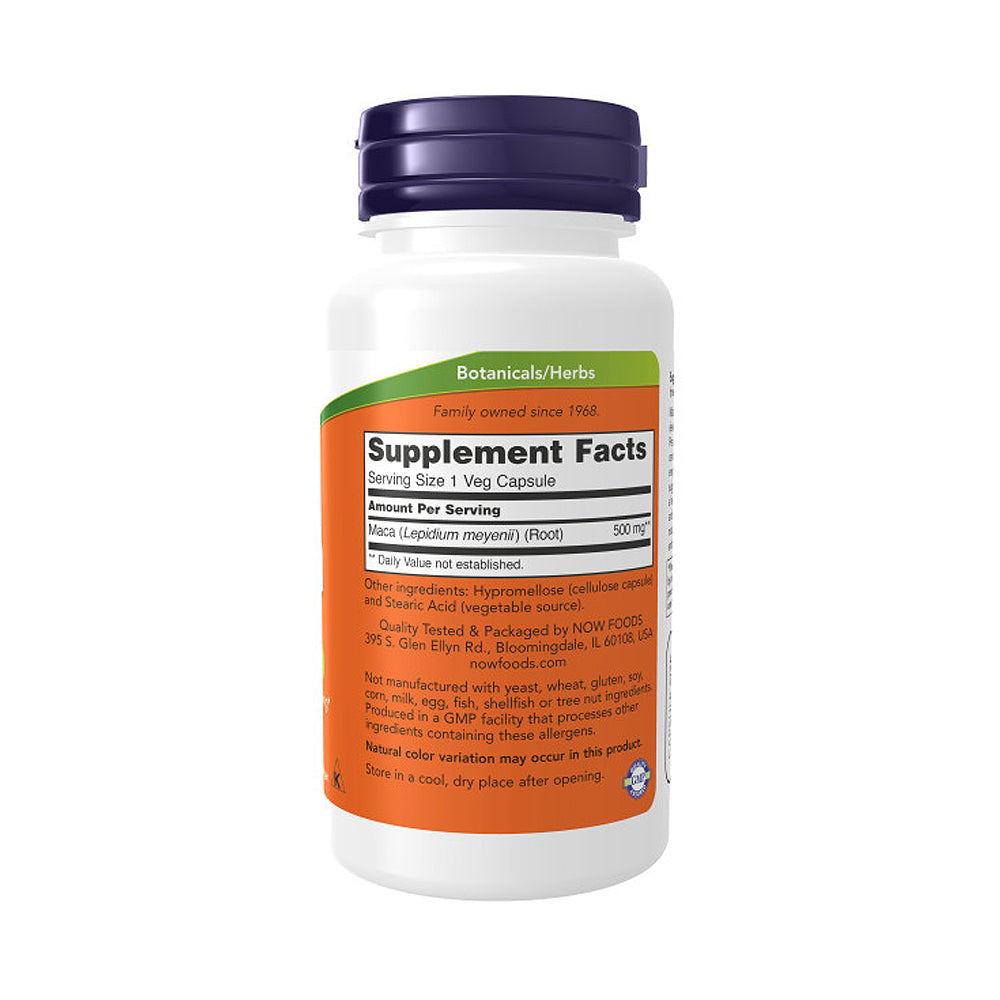 NOW Supplements, Maca (Lepidium meyenii) 500 mg, For Men and Women, Reproductive Health*, 100 Veg Capsules - Bloom Concept
