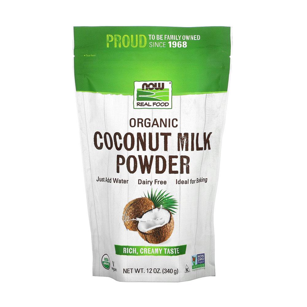 NOW Foods, Organic Coconut Milk Powder, Dairy Free/ Vegan, Just Add Water, 12-Ounce (340g) - Bloom Concept
