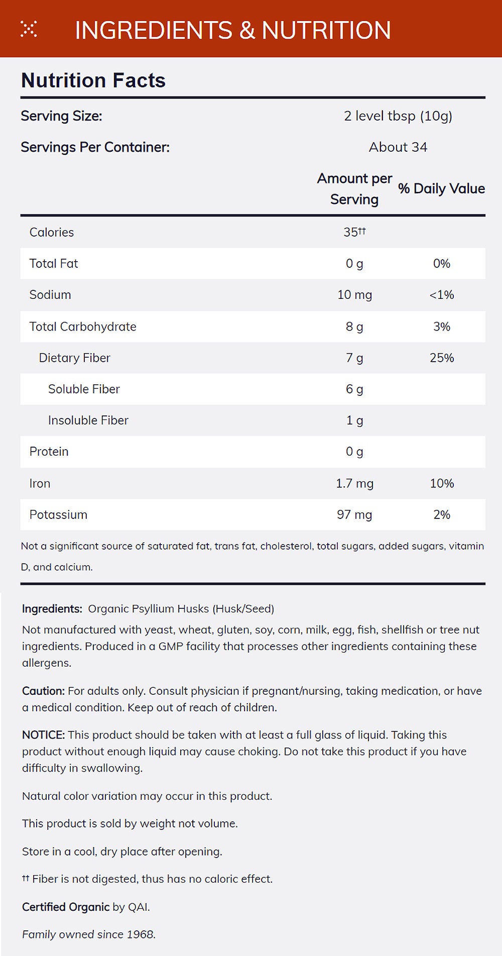 NOW Supplements, Whole Psyllium Husks, Certified Organic, Non-GMO Project Verified, Soluble Fiber, 12-Ounce (340 g) - Bloom Concept