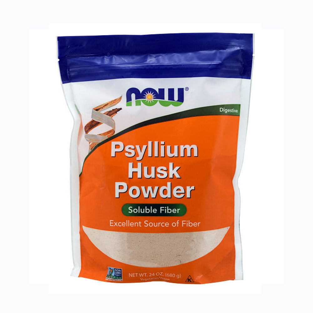 NOW Supplements, Psyllium Husk Powder, Non-GMO Project Verified, Soluble Fiber, 24-Ounce (680 g) - Bloom Concept