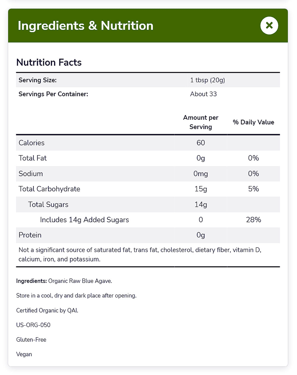 NOW Foods, Certified Organic Amber Agave Nectar, Raw Blue Agave, Certified Non-GMO, Low-Glycemic Sweetener, Kosher, 23.2-Ounce (660 g) - Bloom Concept