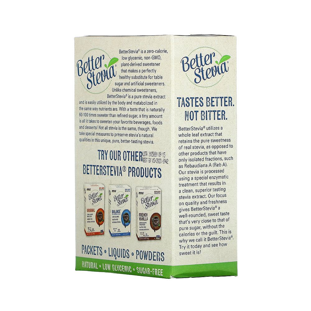 Now Foods, Certified Organic, Better Stevia, 75 Packets, 2.65 oz (75 g) Natural Foods NOW Foods USA