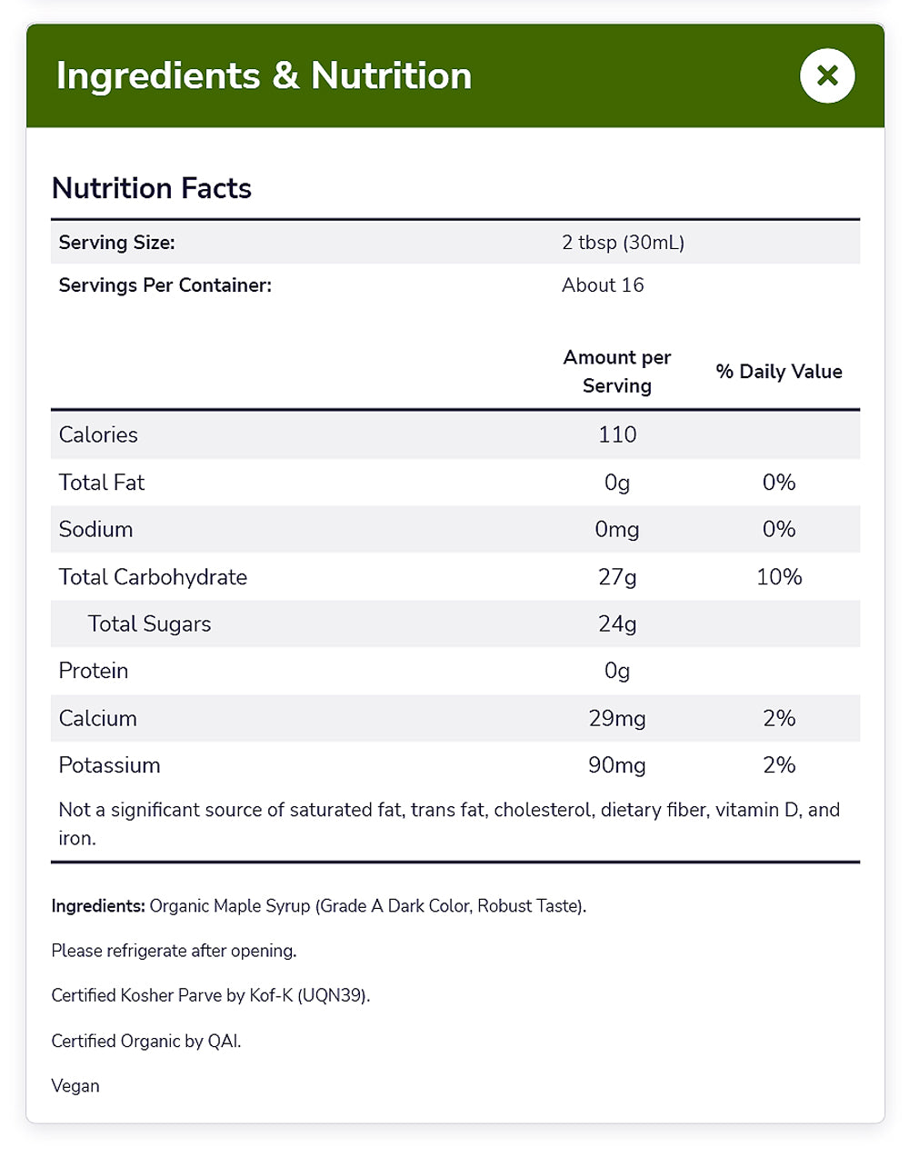 NOW Foods, Certified Organic Maple Syrup, Grade A Dark Color, Certified Non-GMO, Pure, Robust Taste, 16-Ounce (473ml) Natural Foods NOW Foods USA