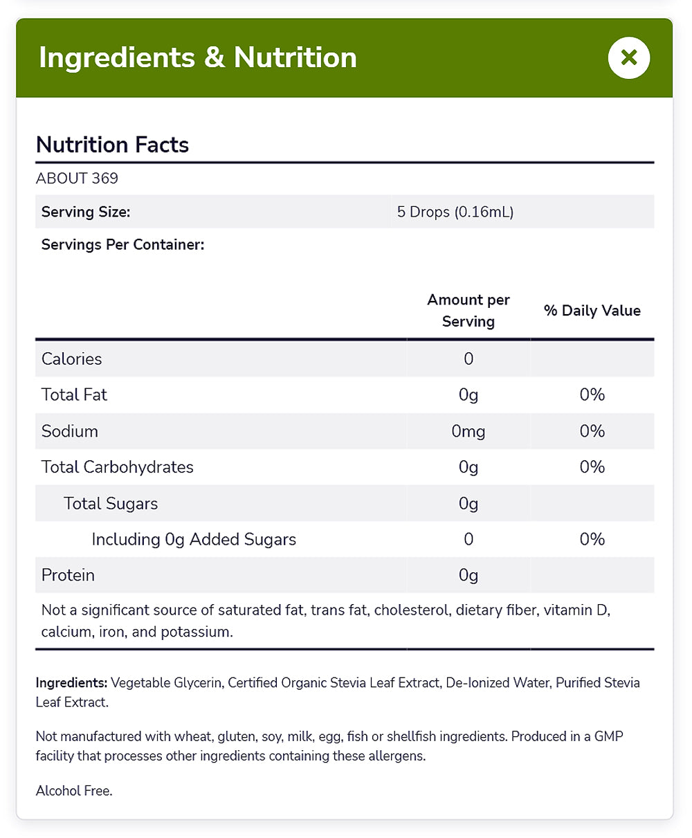 NOW Foods, Better Stevia Liquid, Glycerite, Zero-Calorie Liquid Sweetener, Low Glycemic Impact, Certified Non-GMO, 2-Ounce (59ml) Natural Foods NOW Foods USA