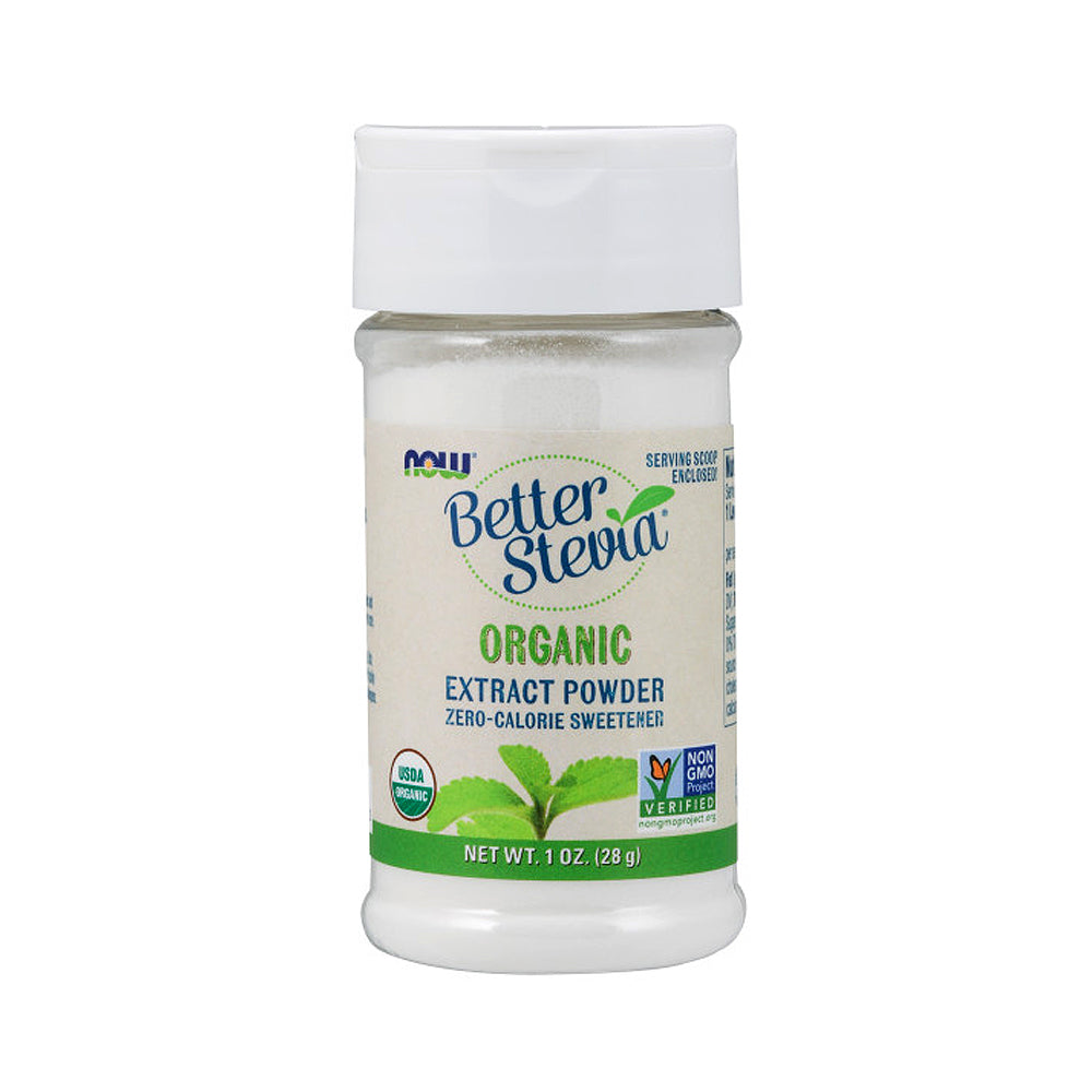 NOW Foods, Certified Organic Better Stevia, Extract Powder, Zero-Calorie Sweetener, Certified Non-GMO, 1-Ounce (28g) Natural Foods NOW Foods USA