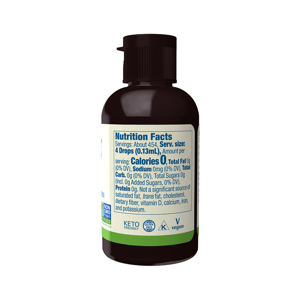 NOW Foods, Certified Organic BetterStevia Liquid, Zero-Calorie Liquid Sweetener, Low Glycemic Impact, Certified Non-GMO, 2-Ounce (60 ml) - Bloom Concept
