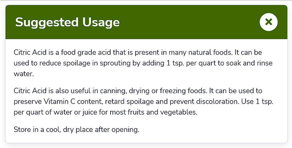 NOW Foods, Citric Acid, Sprouting Aid, Great Substitute for Salt, Preservative Found in Citrus Fruits, 4-Ounce (113g) - Bloom Concept