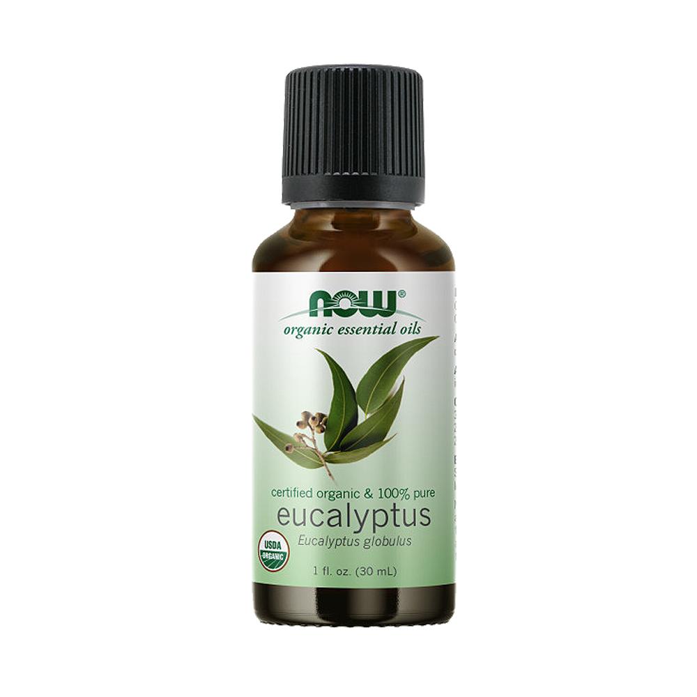 NOW Essential Oils, Organic Eucalyptus Globulus Oil, Clarifying Aromatherapy Scent, Steam Distilled, 100% Pure, Vegan, Child Resistant Cap, 1-Ounce (30ml) Essential oils NOW Foods USA