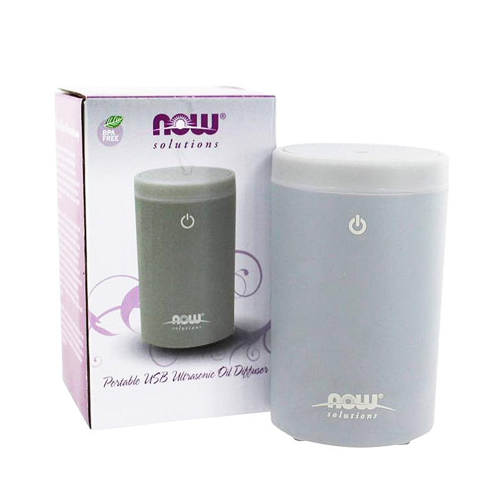 NOW Essential Oils, Portable USB Ultrasonic Aromatherapy Oil Diffuser, Extremely Quiet and Heat Free, Travel Friendly Diffuser Diffuser NOW Foods USA