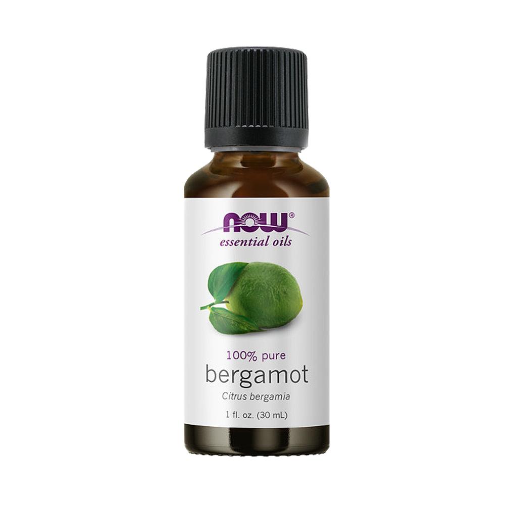 NOW Essential Oils, Bergamot Oil, Sweet Aromatherapy Scent, Cold Pressed, 100% Pure, Vegan, Child Resistant Cap, 1-Ounce (30ml) - Bloom Concept