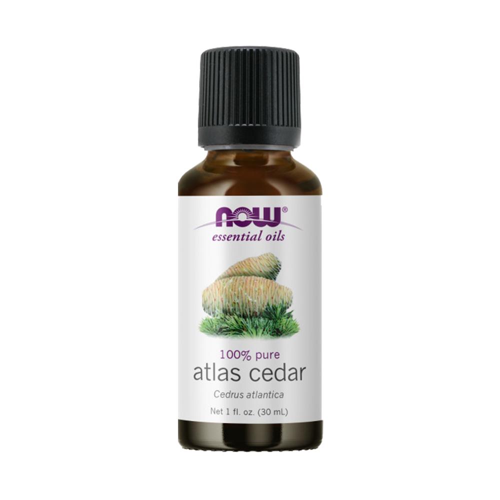 NOW FOODS Essential Oils, Atlas Cedar Oil, Balancing Aromatherapy Scent, Steam Distilled, 100% Pure, Vegan, Child Resistant Cap, 1-Ounce (30 ml) Essential oils NOW Foods USA