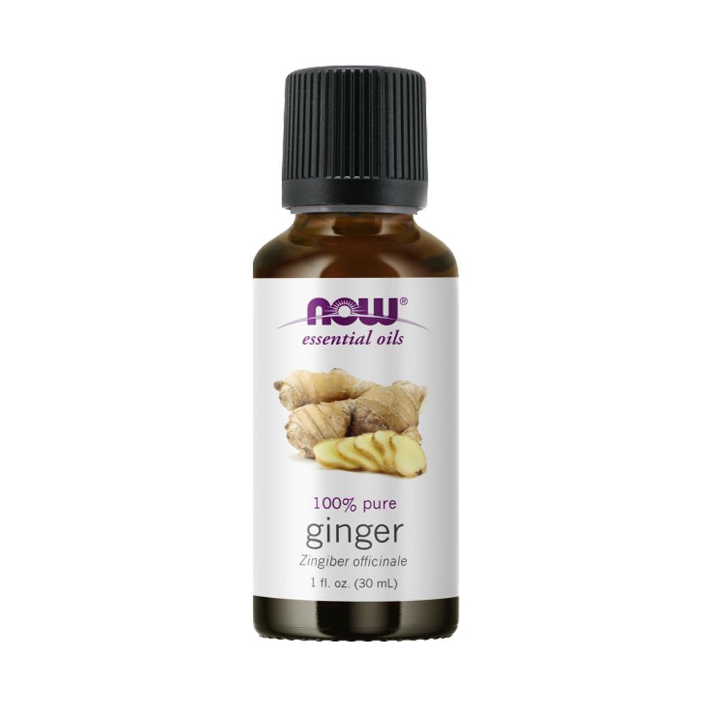 NOW FOODS Essential Oils, Ginger Oil, Spicy Aromatherapy Scent, Steam Distilled, 100% Pure, Vegan, Child Resistant Cap, 1-Ounce (30 ml) Essential oils NOW Foods USA
