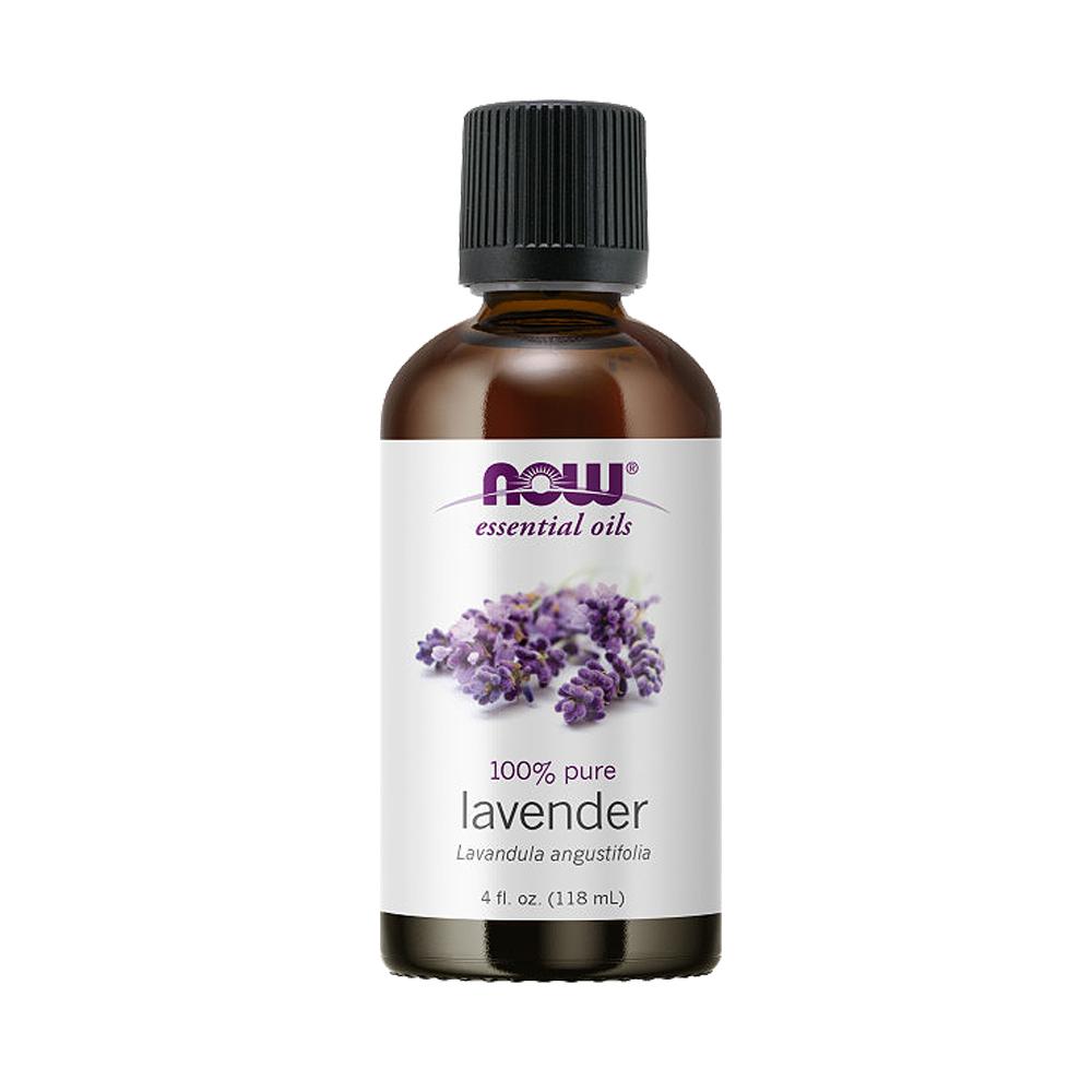 NOW Essential Oils, Lavender Oil, Soothing Aromatherapy Scent, Steam Distilled, 100% Pure, Vegan, 4-Ounce (118 ml) Essential oils NOW Foods USA