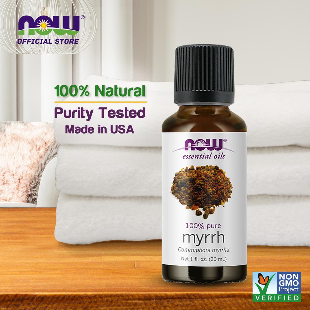 (30% OFF) NOW Essential Oils, Myrrh Oil Blend, Meditative Aromatherapy Scent, Steam Distilled, 100% Pure, Vegan, Child Resistant Cap, 1-Ounce (30ml) - Bloom Concept