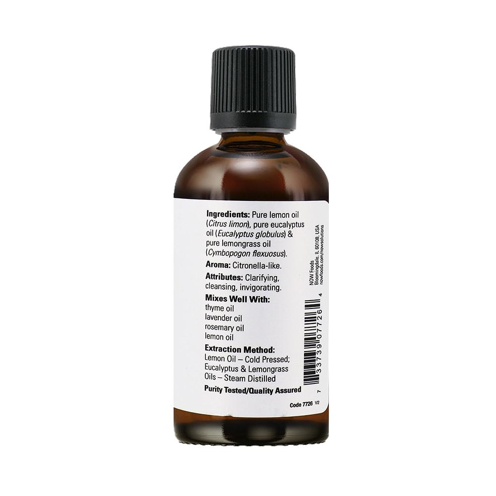 NOW FOODS Essential Oils, Lemon Oil, Cheerful Aromatherapy Scent, Cold Pressed, 100% Pure, Vegan, Child Resistant Cap, 4-Ounce (118 ml) - Bloom Concept