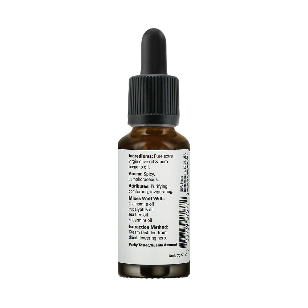 NOW Foods Oil of Oregano, 25% Blend of Pure Oregano Oil in Pure Olive Oil, Comforting Aromatherapy Scent, 1-Ounce (30ml) Essential oils NOW Foods USA