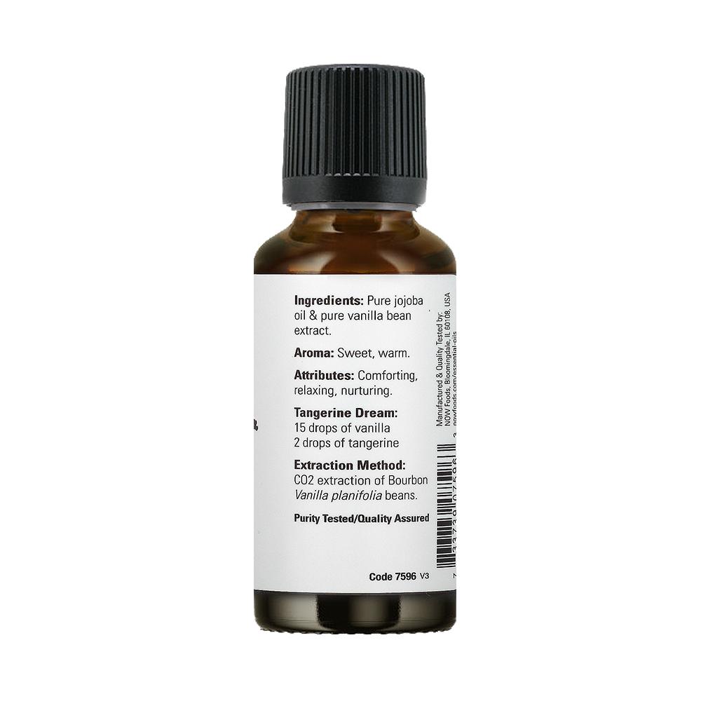 NOW Foods Vanilla Oil, Blend of Pure Vanilla Bean Extract in Pure Jojoba Oil, 1-Ounce (30ml) Essential oils NOW Foods USA