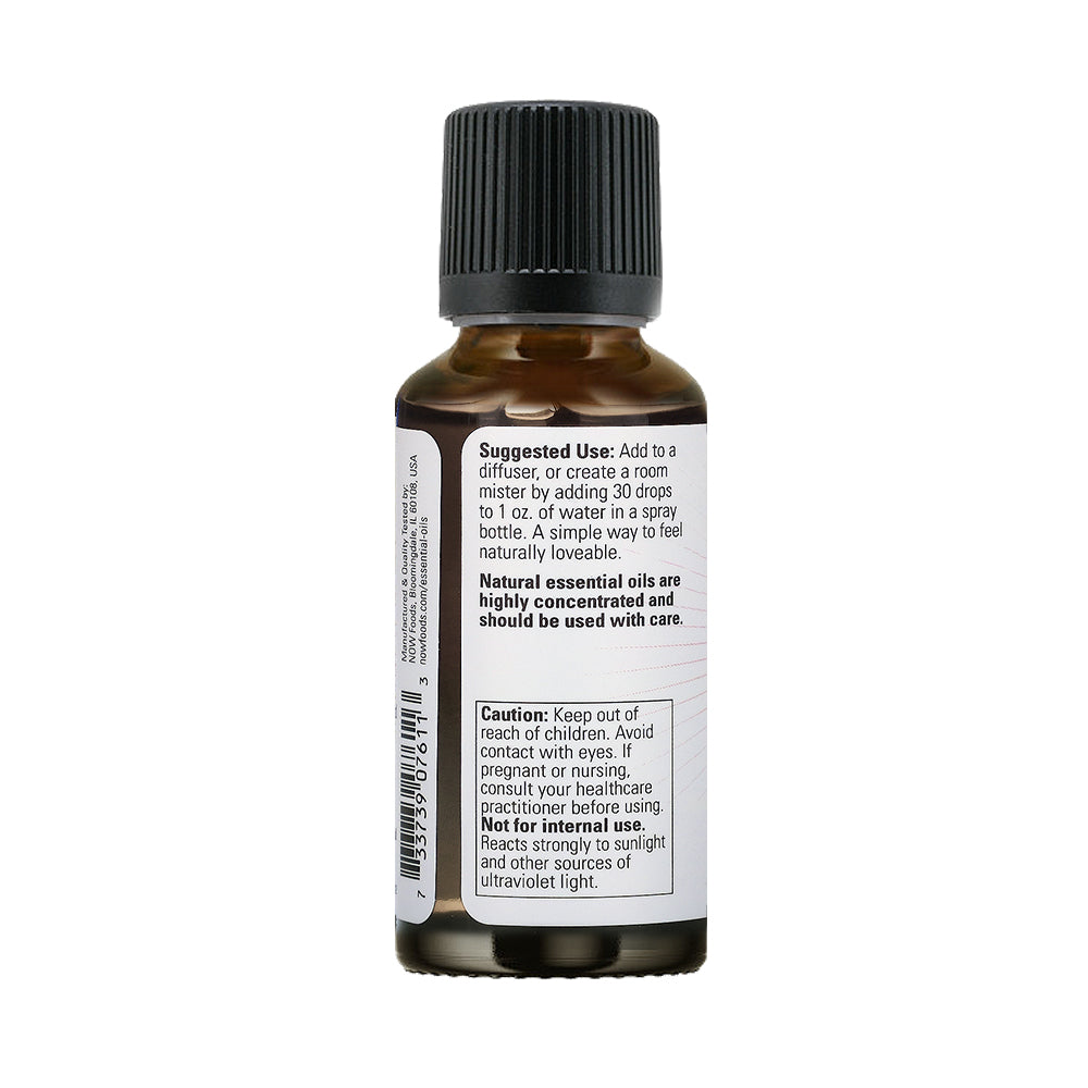 NOW Essential Oils, Naturally Loveable Oil Blend, Romantic Aromatherapy Scent, Vegan, Child Resistant Cap, 1-Ounce (30ml) - Bloom Concept