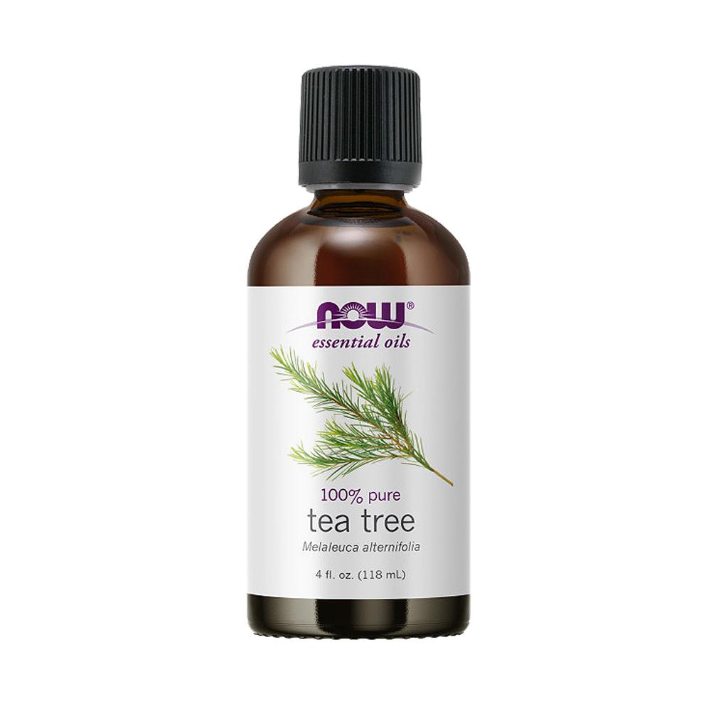 NOW Essential Oils, Tea Tree Oil, Cleansing Aromatherapy Scent, Steam Distilled, 100% Pure, Vegan, 4-Ounce (118ml) Essential oils NOW Foods USA