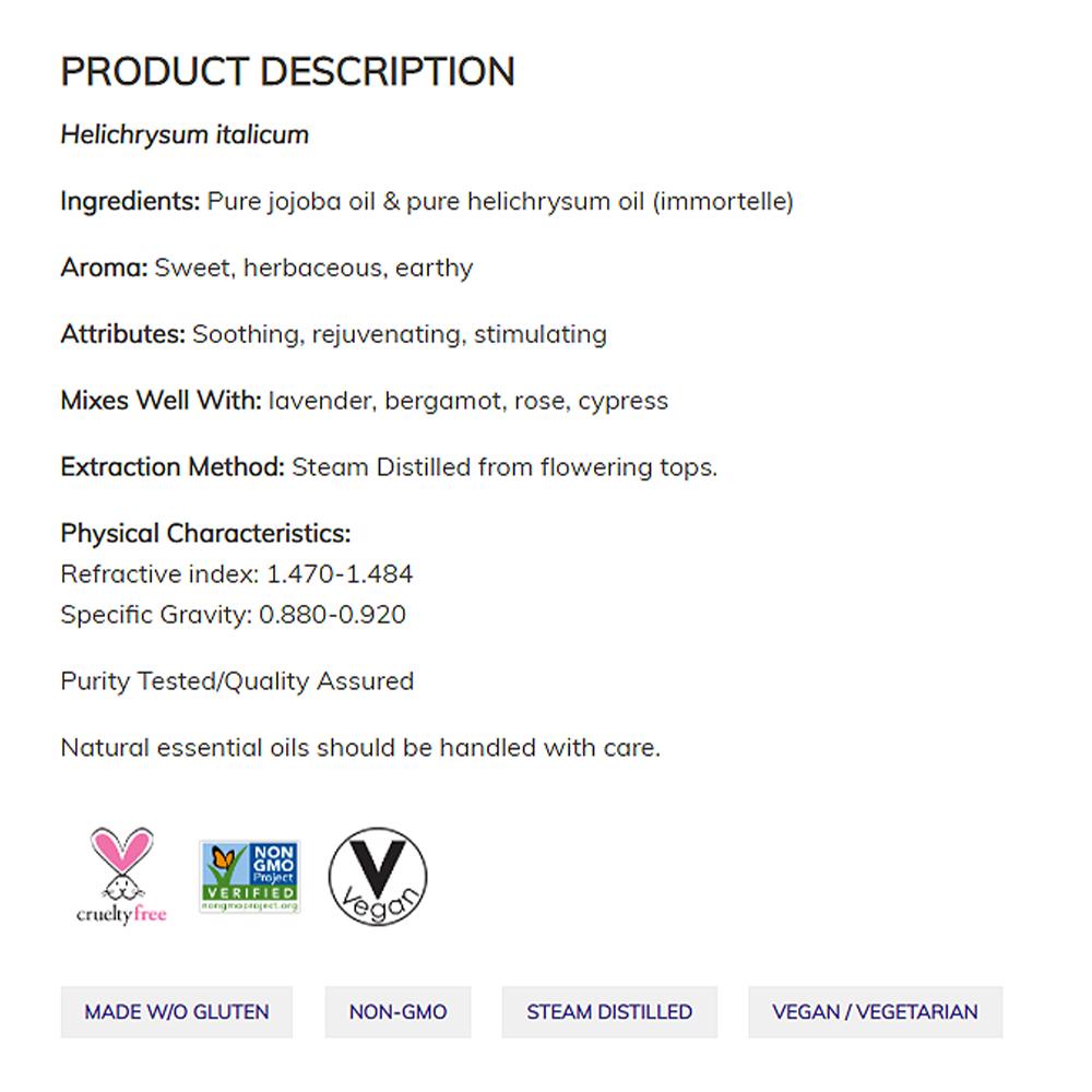 NOW Essential Oils, Helichrysum Oil Blend, Soothing Aromatherapy Scent, Steam Distilled, 100% Pure, Vegan, Child Resistant Cap, 1-Ounce (30ml) Essential oils NOW Foods USA