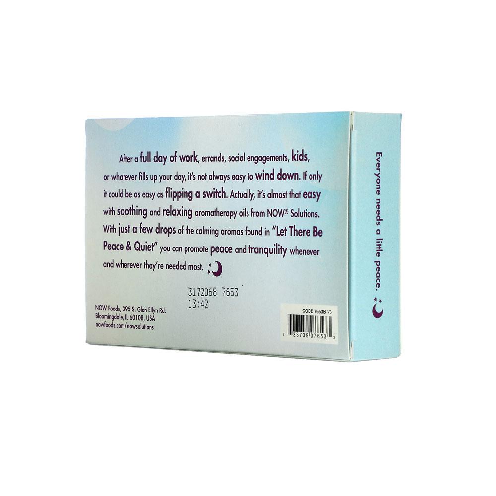 NOW Let There Be Peace & Quiet Aromatherapy Kit, 4x 10ml Incl Lavender Oil, Peppermint Oil, Eucalyptus Oil and Peaceful Sleep Oil Blend - Bloom Concept