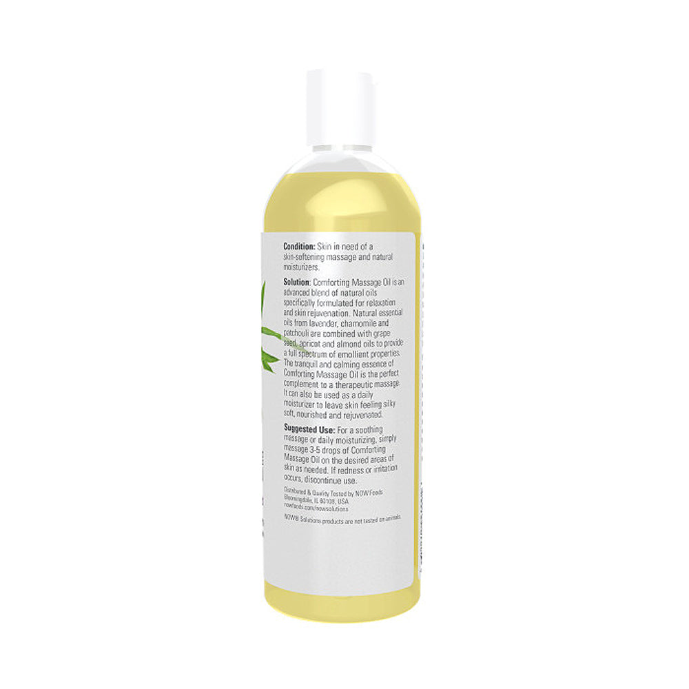 NOW Solutions, Comforting Massage Oil, Vitamin Infused Blend, Soothing and Nourishing, 16-Ounce (473 ml) - Bloom Concept