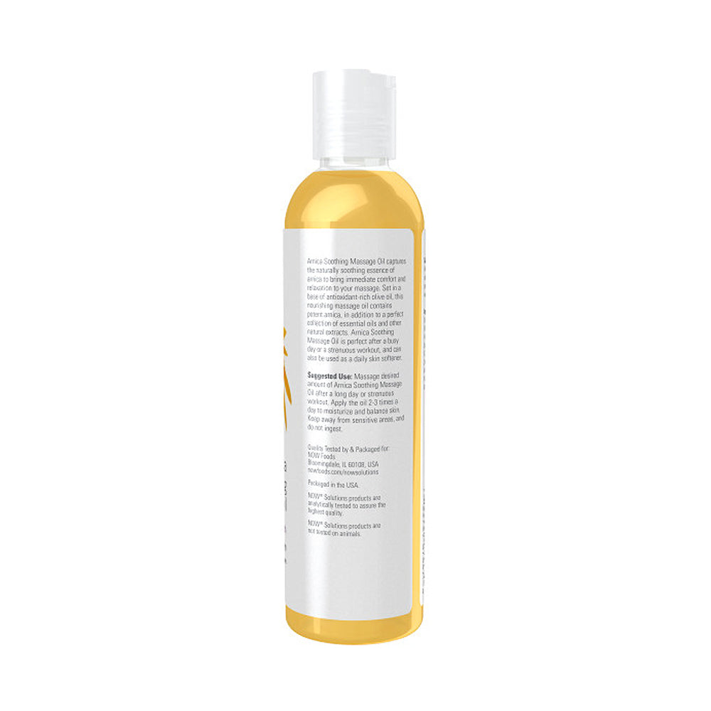 NOW Solutions, Arnica Relief Massage Oil, Therapeutic and Soothing on Sore, Achy Muscles, 8-Ounce (237 ml) Massage Oils NOW Foods USA