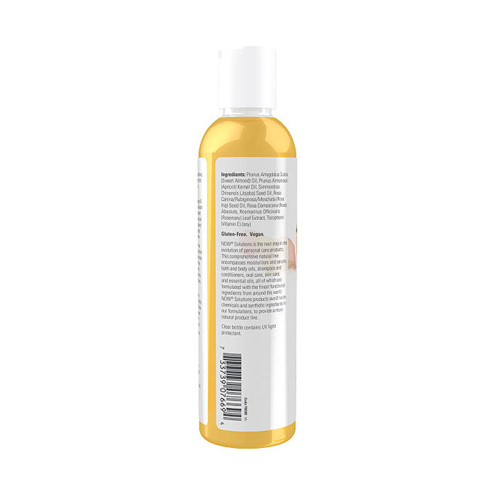 NOW Solutions, Tranquil Rose Massage Oil, Body Moisturizer for Dry Sensitive Skin, Promotes Healthy-Looking Skin, 8-Ounce (237 ml) - Bloom Concept