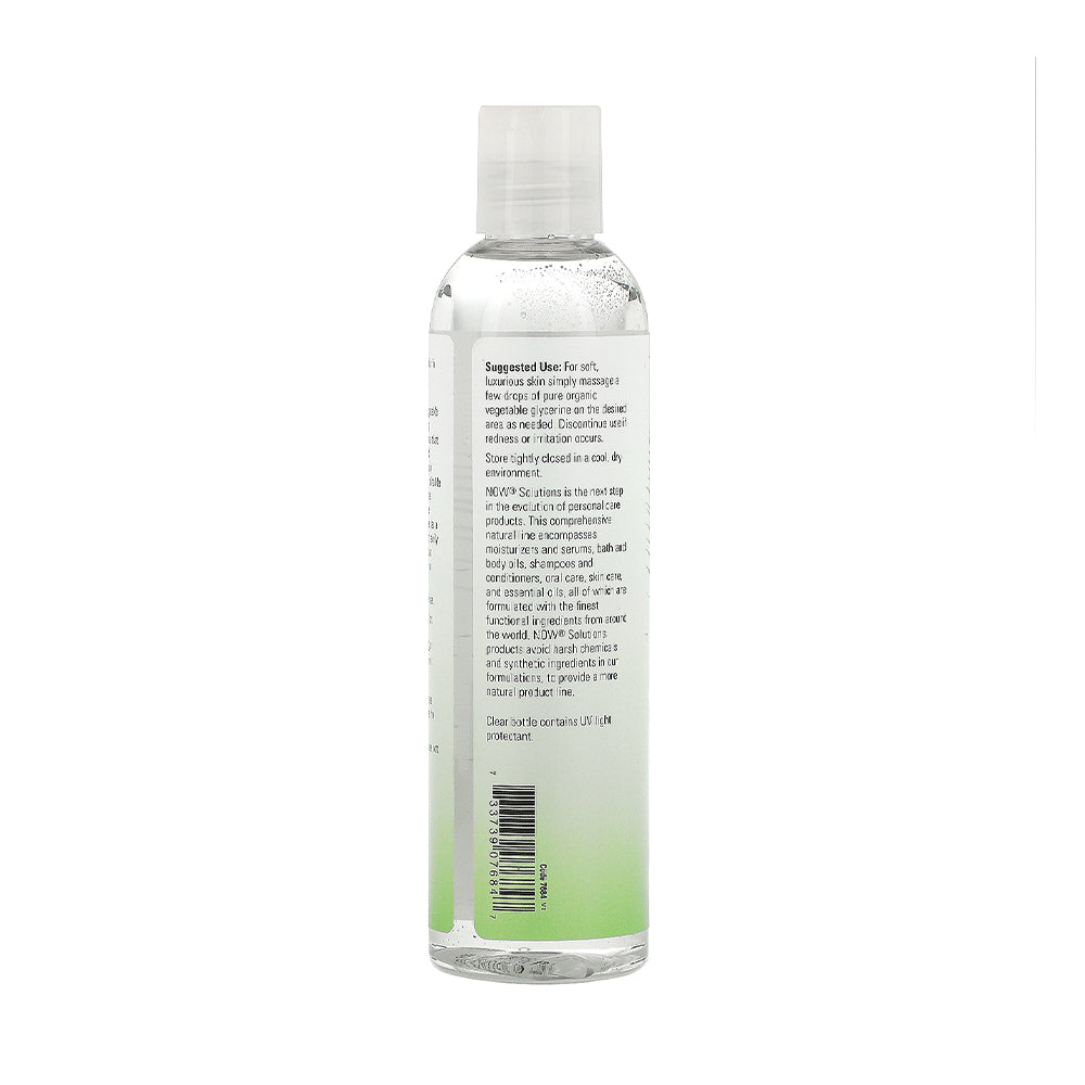 NOW Solutions, Organic Vegetable Glycerin Oil, 100% Pure, Softening and Moisturizing Multi-Purpose Skin Care, 8-Ounce (237ml) - Bloom Concept