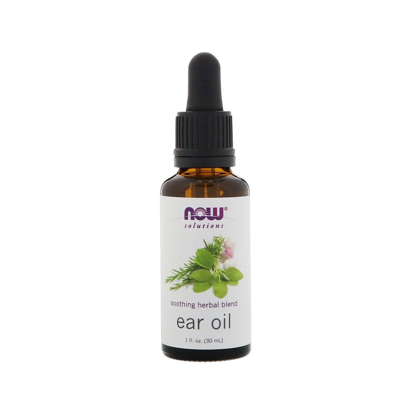 NOW Solutions, Ear Oil, Soothing Herbal Blend, Great on Mild Discomfort or Irritation, 1-Ounce (30 ml) - Bloom Concept