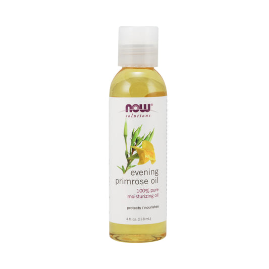 NOW Solutions, Evening Primrose Oil, 100% Pure Moisturizing Oil, 4-Ounce (118 ml) - Bloom Concept