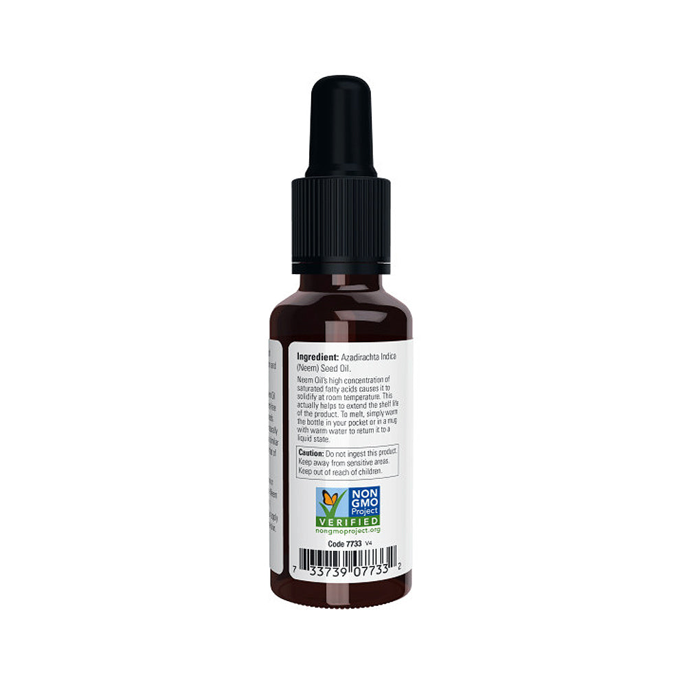 NOW Solutions, Neem Oil, 100% Pure, Made From Azadirachta Indica (Neem) Seed Oil, Natural Relief from Irritation and Other Skin Issues, 1 fl oz (30 ml) - Bloom Concept