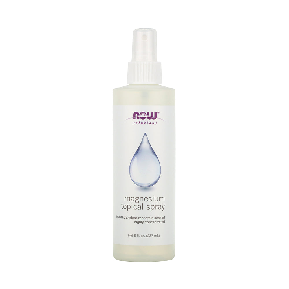 NOW Solutions, Magnesium Topical Spray, from the Ancient Zechstein Seabed, Highly Concentrated, 8-Ounce (237ml) Personal Care NOW Foods USA