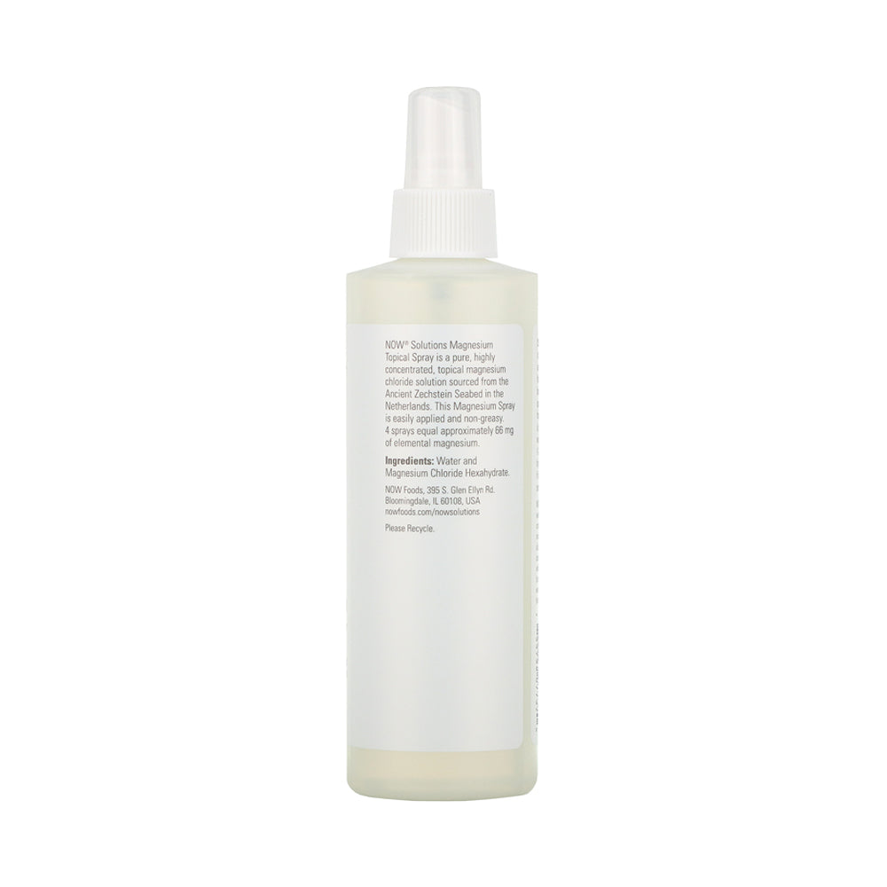 NOW Solutions, Magnesium Topical Spray, from the Ancient Zechstein Seabed, Highly Concentrated, 8-Ounce (237ml) Personal Care NOW Foods USA
