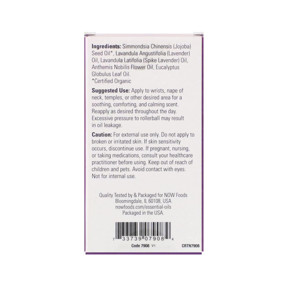 NOW Essential Oils, Head Relief Roll-On, Certified Non-GMO, Soothing Blend, Steam Distilled, Topical Aromatherapy, 10-mL Essential oils NOW Foods USA