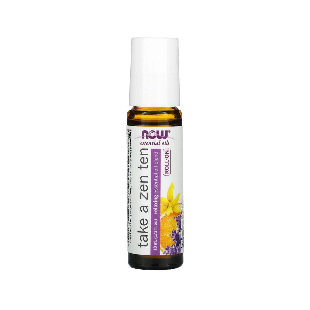 (60% OFF) NOW Essential Oils, Take A Zen Ten Roll On, Non-GMO Project Verified, Relaxing Blend, Steam Distilled, Topical Aromatherapy, 10-mL--Best by 02/24 - Bloom Concept