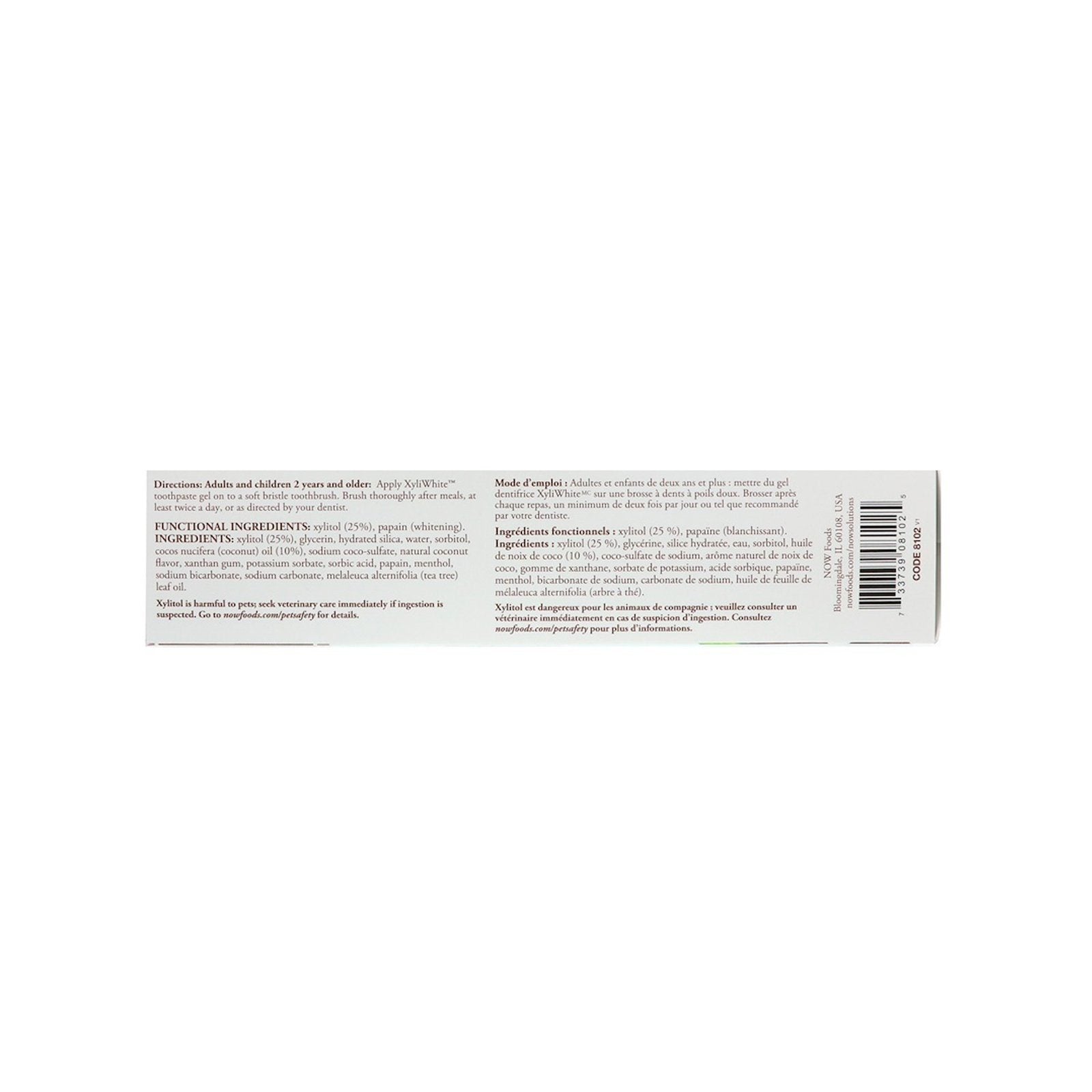 NOW Solutions, Xyliwhite Toothpaste Gel, Coconut Oil, Cleanses and Whitens, Cool Coconut-Mint Taste, 6.4-Ounce (181 g) Personal Care NOW Foods USA