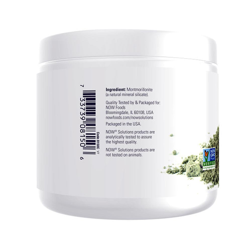 NOW Solutions, European Clay Powder, Pure Powder for a Detox Facial Cleansing Mask, 6-Ounce (170 g) - Bloom Concept