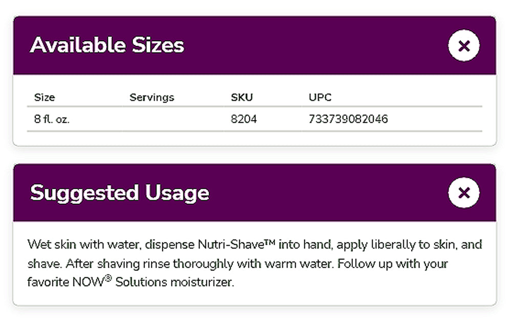 NOW Solutions, Nutri-Shave, Shave Cream, Removes Pore Clogging Residue, Reduces Irritation, 8-Ounce (237 ml) - Bloom Concept