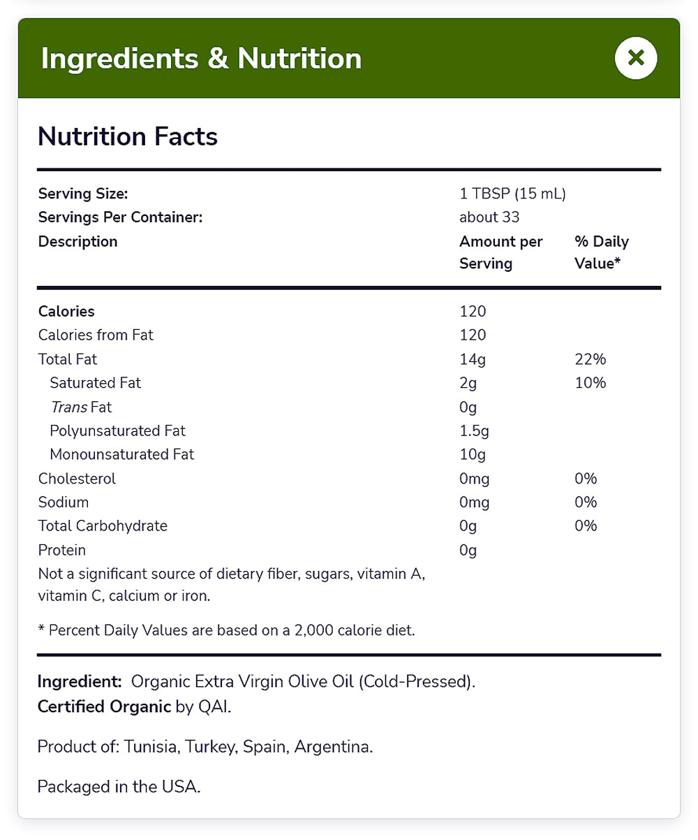 NOW Foods, Extra Virgin Olive Oil, Cold-Pressed and Unrefined, Full-Bodied, High-Quality EVOO, 16.9-Ounce (500ml) - Bloom Concept