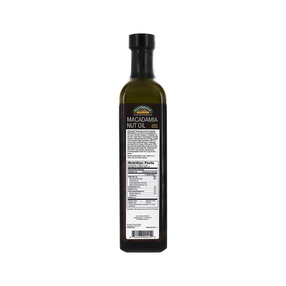 NOW Foods, Macadamina Nut Cooking Oil in Glass Bottle, Purity Tested, Cold Pressed, Delicate Nutty, Buttery Flavor, 16.9-Ounce (500ml) - Bloom Concept
