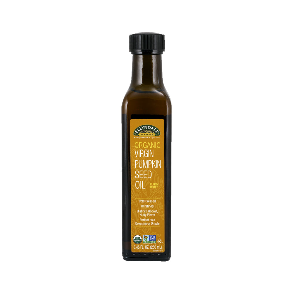 NOW Foods, Organic Virgin Pumpkin Seed Oil, Cold-Pressed, Unrefined, Distinct Robust, Nutty Flavor, Certified Non-GMO, 8.45-Ounce (250ml) - Bloom Concept